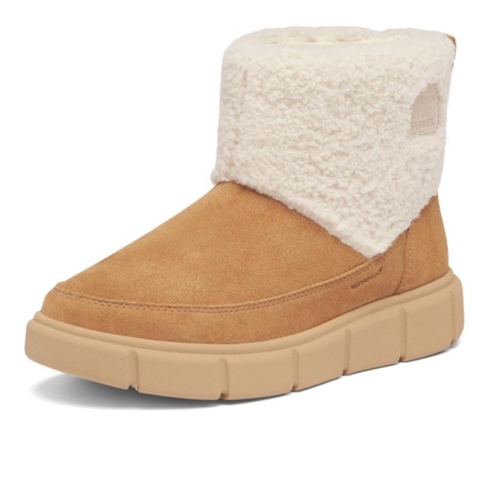 SOREL EXPLORER III SLIP-ON COZY WATERPROOF BOOTIE SUEDE TAWNY SIZE 7